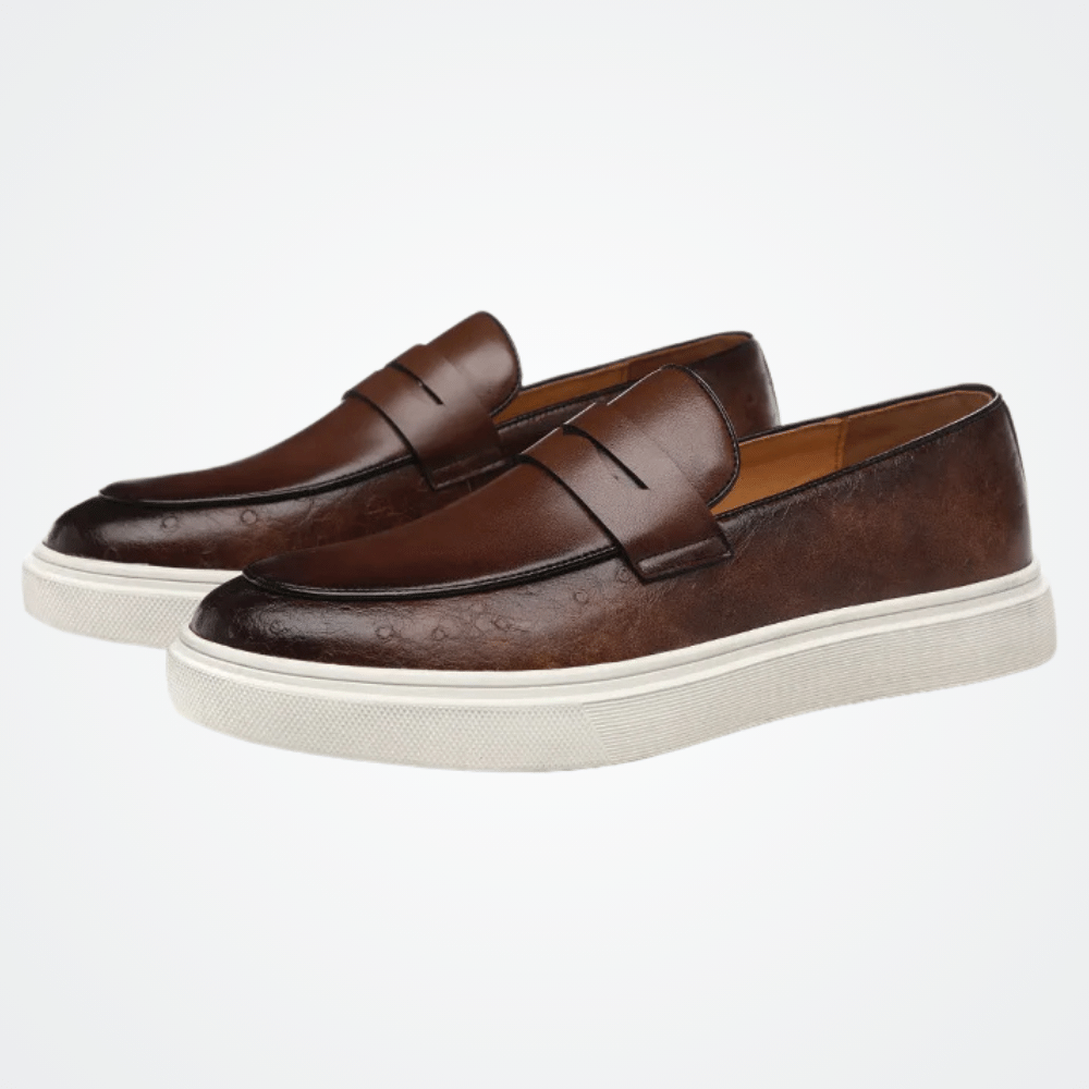 Leather Moccasin Slip-On for Men by Verno